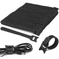 O-Kinee Ataduras de Cable- 150 Pcs Gancho y Bucle Correas- Cable Correas Set- Reutilizables Cable Ties- Gancho Bucle…